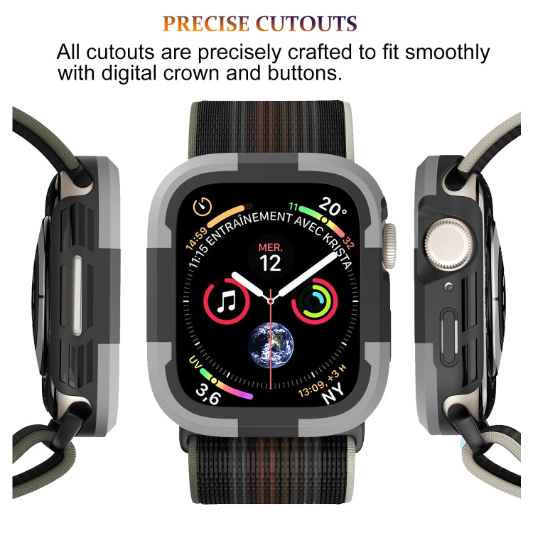 For Apple Watch Series 8 & 7 45mm Armor Frame Watch Case(Grey) - Smart Wear by PMC TechLife | Online Shopping South Africa | PMC TechLife