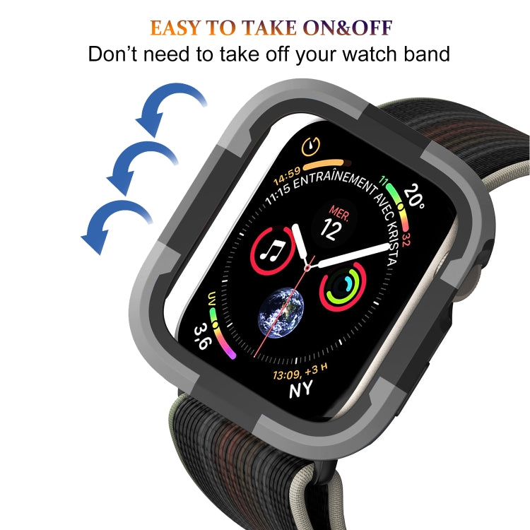For Apple Watch Ultra 49mm Armor Frame Watch Case(Grey) - Smart Wear by PMC TechLife | Online Shopping South Africa | PMC TechLife