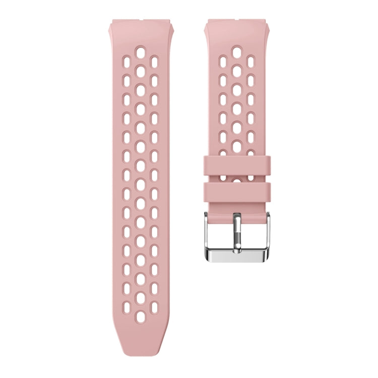 For Huawei Watch GT 2e Solid Color Round Hole Silicone Watch Band(Pink) - Smart Wear by PMC Jewellery | Online Shopping South Africa | PMC Jewellery