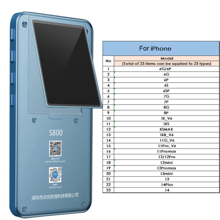 DL S800 Multi-functional LCD Screen True Tone Test Tool - free shipping - PMC TechLife - Order now!