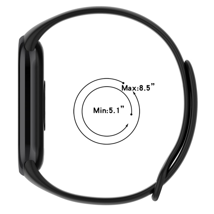 For Xiaomi Mi Band 8 Solid Color Silicone Plug Replacement Watch Band(Blue) - Smart Wear by PMC TechLife | Online Shopping South Africa | PMC TechLife
