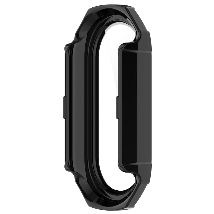 For Xiaomi Mi Band 8 PC + Tempered Glass Integrated Protective Watch Case(Black) - Smart Wear by PMC Jewellery | Online Shopping South Africa | PMC Jewellery