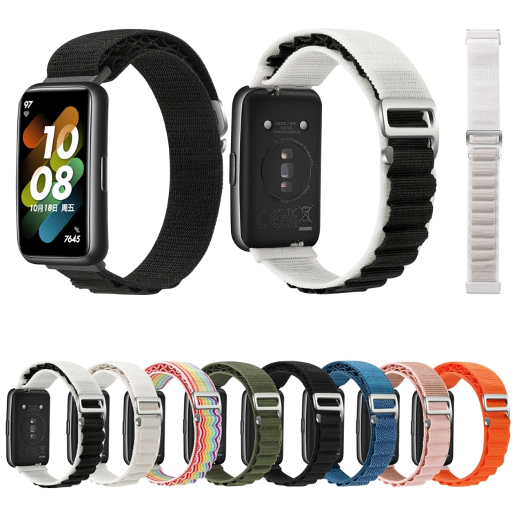 For Huawei Band 7 Loop Nylon Watch Band(Pink) - Smart Wear by PMC TechLife | Online Shopping South Africa | PMC TechLife