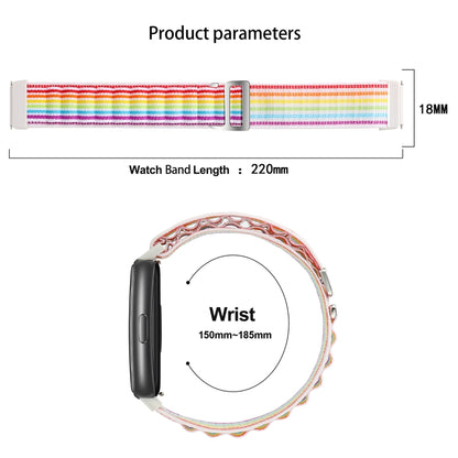 For Huawei Band 7 Loop Nylon Watch Band(Colorful) - Smart Wear by PMC Jewellery | Online Shopping South Africa | PMC Jewellery