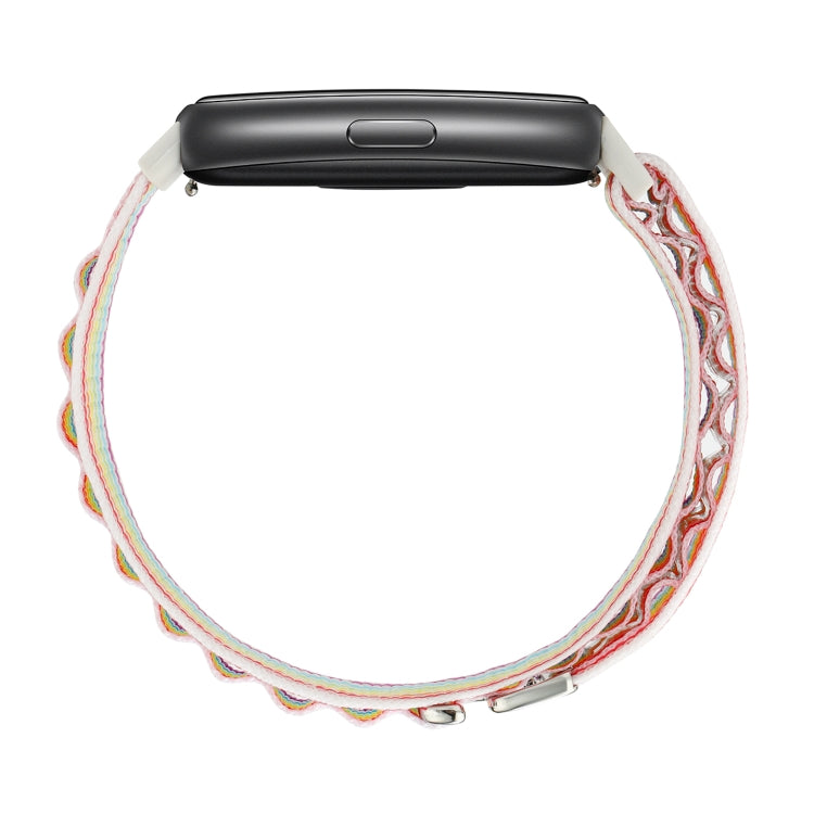 For Huawei Band 7 Loop Nylon Watch Band(Pink) - Smart Wear by PMC Jewellery | Online Shopping South Africa | PMC Jewellery