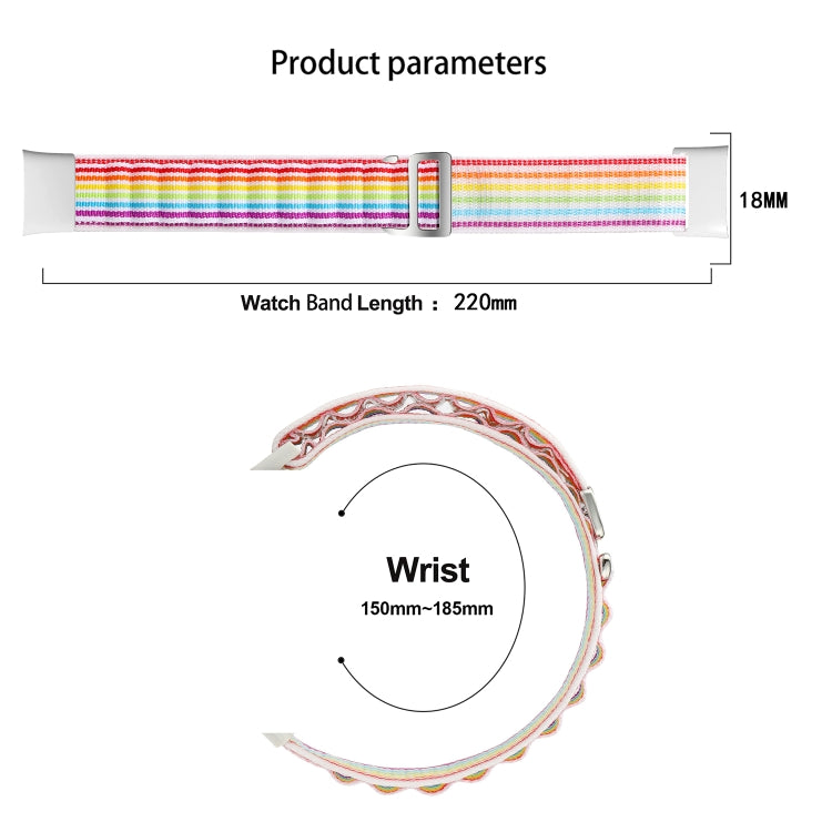 For Xiaomi Mi Band 7 Pro Loop Nylon Watch Band(Colorful) - Smart Wear by PMC TechLife | Online Shopping South Africa | PMC TechLife