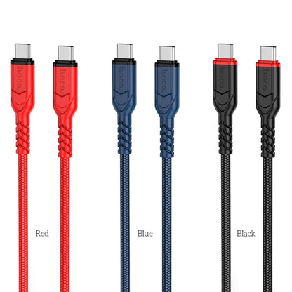 hoco X59 Victory 60W USB-C / Type-C to USB-C / Type-C Charging Data Dable, Length:1m(Black) - USB-C & Type-C Cable by hoco | Online Shopping South Africa | PMC Jewellery