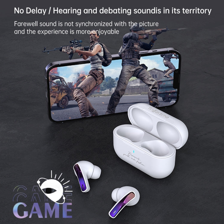 Fingertime T17 TWS Portable Mini In-Ear Wireless Bluetooth Noise Reduction Earphone(White) - TWS Earphone by PMC Jewellery | Online Shopping South Africa | PMC Jewellery