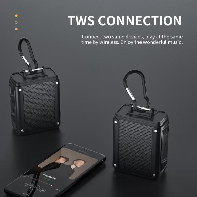 New Rixing NR109 TF FM Portable Bluetooth Stereo Surround(Black) - Desktop Speaker by NewRixing | Online Shopping South Africa | PMC TechLife | Buy Now Pay Later Mobicred