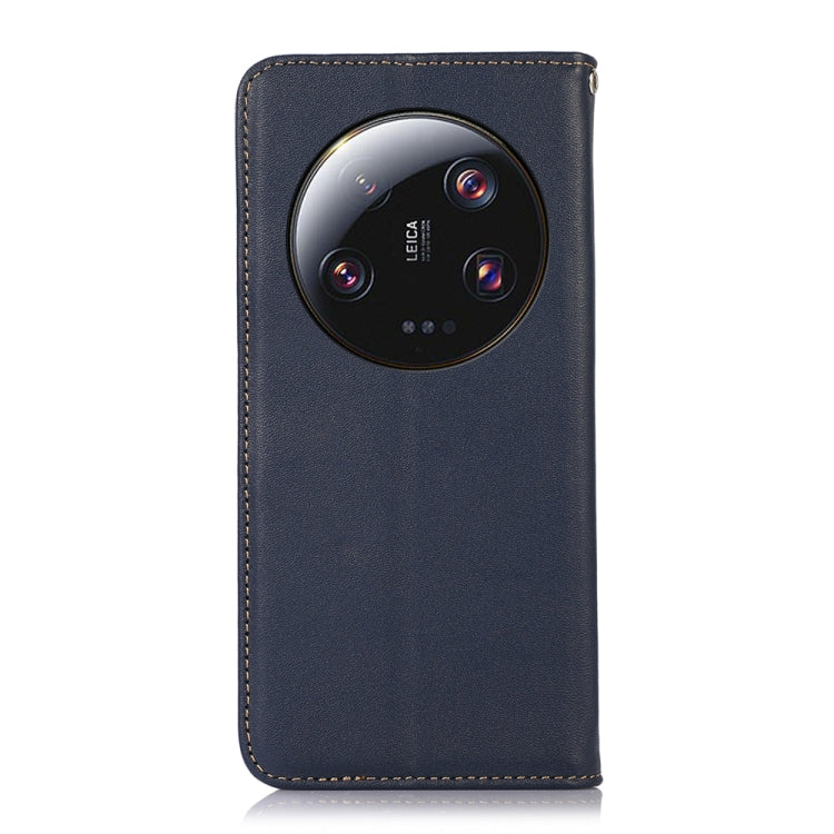 For Xiaomi 13 Ultra KHAZNEH Nappa Top Layer Cowhide Leather Phone Case(Blue) - 13 Ultra Cases by PMC TechLife | Online Shopping South Africa | PMC TechLife
