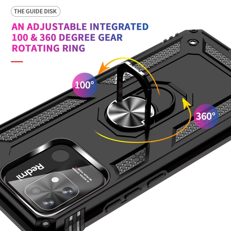 For Xiaomi Redmi 12C / 11A Shockproof TPU + PC Phone Case with Holder(Black) - free shipping - PMC TechLife - Order now!