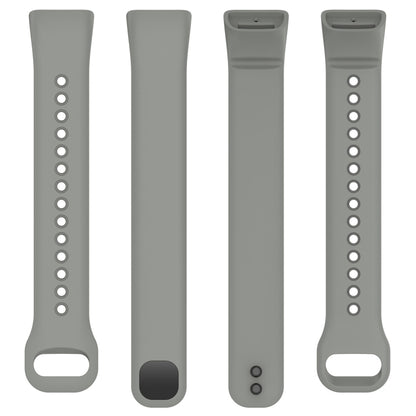 For Mambo Band 5 / 5S Solid Color Silicone Replacement Watch Band(Grey) - Smart Wear by PMC Jewellery | Online Shopping South Africa | PMC Jewellery