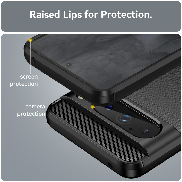 For Google Pixel 8 Pro Carbon Fiber Brushed Texture TPU Case(Black) - free shipping - PMC TechLife - Order now!