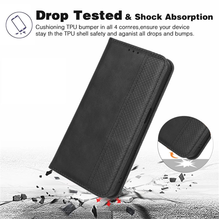 For Huawei P60 / P60 Pro Magnetic Buckle Retro Texture Leather Phone Case(Brown) - free shipping - PMC TechLife - Order now!