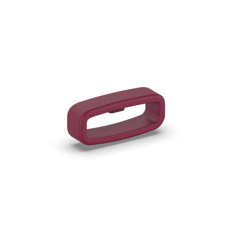 22mm 10pcs Universal Watch Band Fixed Silicone Ring Safety Buckle(Wine Red) -  by PMC TechLife | Online Shopping South Africa | PMC TechLife