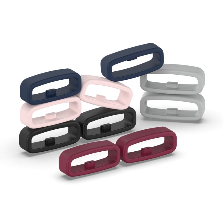 22mm 10pcs Universal Watch Band Fixed Silicone Ring Safety Buckle(Starlight Color) -  by PMC Jewellery | Online Shopping South Africa | PMC Jewellery