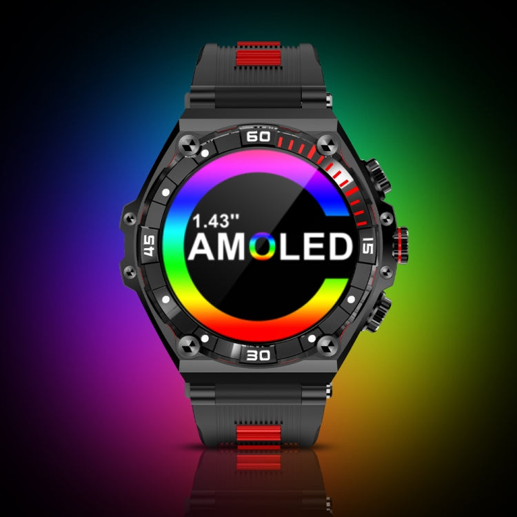 CT18 1.43 inch AMOLED Screen Smart Watch Supports Bluetooth Call/Blood Oxygen Detection(Orange) - Smart Watches by PMC TechLife | Online Shopping South Africa | PMC TechLife