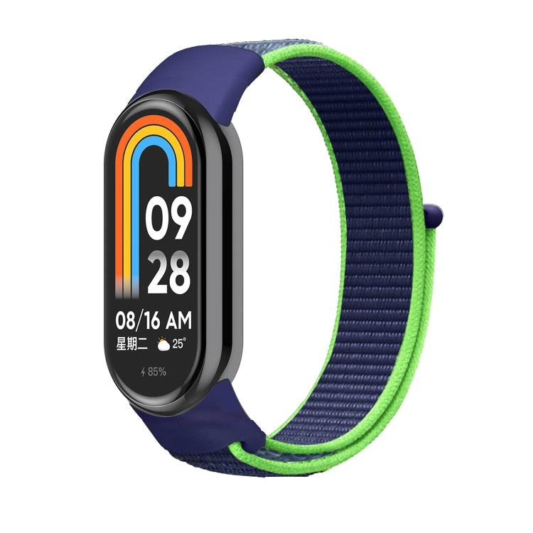 For Xiaomi Mi Band 8 Loop Nylon Replacement Watch Band(Lime Green) -  by PMC TechLife | Online Shopping South Africa | PMC TechLife