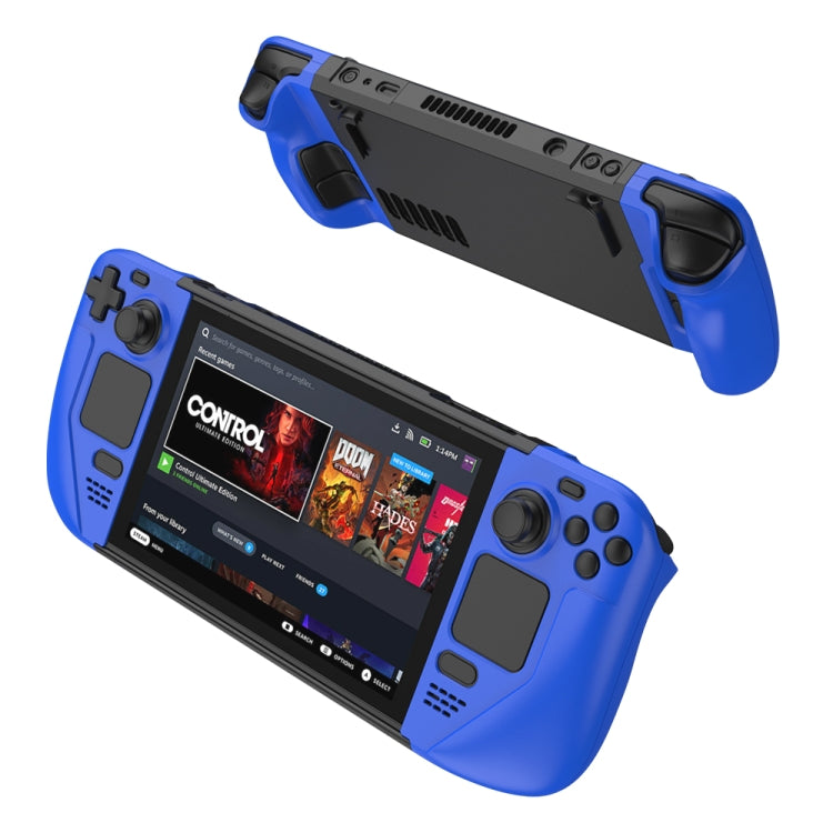 GKK For Steam Deck Color Contrast Anti-fall Game Console Case(Blue) - free shipping - PMC TechLife - Order now!