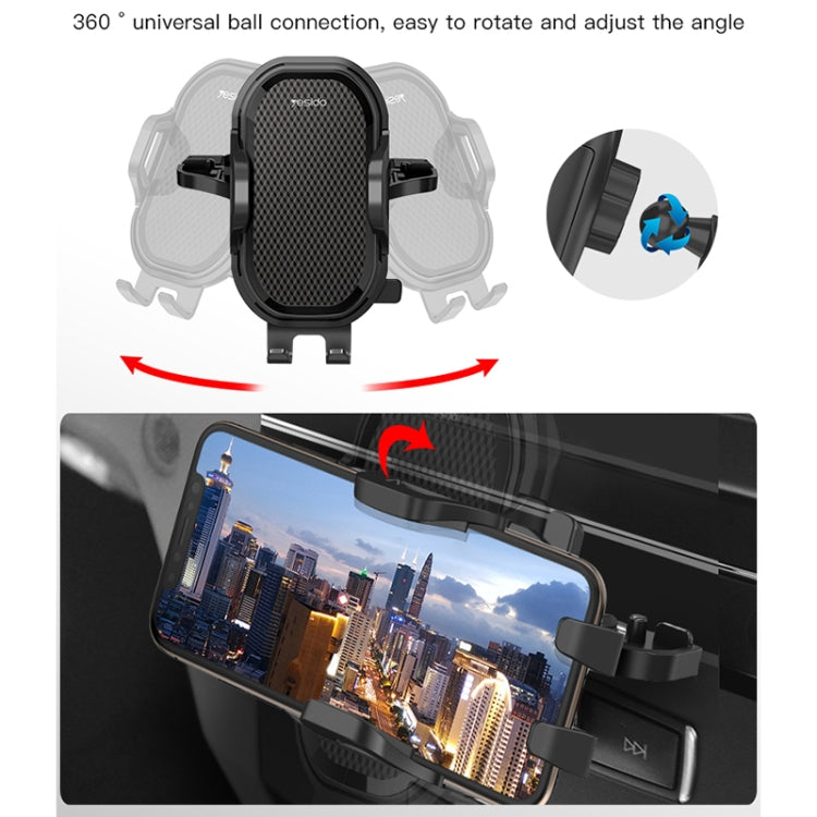 Yesido C84 360 Degree Rotating CD Port Car Phone Holder(Black) - Car Holders by Yesido | Online Shopping South Africa | PMC TechLife