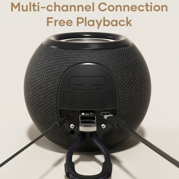 ROCK RAU0758 Portable Bluetooth Speaker(Black) - Desktop Speaker by ROCK | Online Shopping South Africa | PMC TechLife | Buy Now Pay Later Mobicred