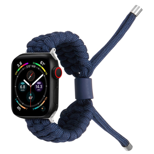 Stretch Plain Silicone Bean Watch Band For Apple Watch Ultra 49mm(Navy Blue) -  by PMC Jewellery | Online Shopping South Africa | PMC Jewellery