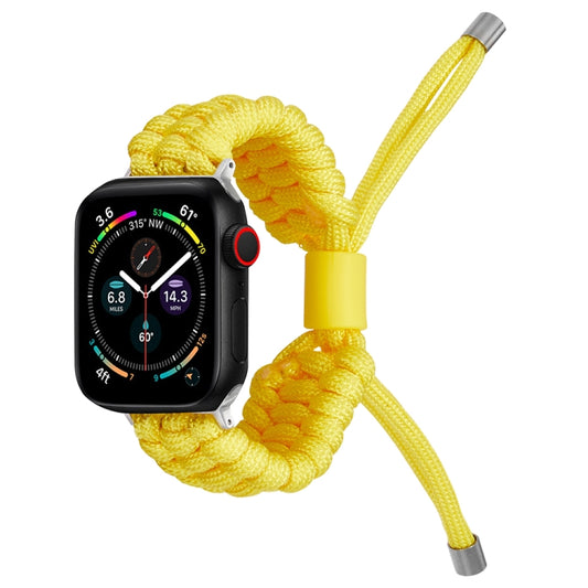 Stretch Plain Silicone Bean Watch Band For Apple Watch 7 41mm(Yellow) -  by PMC Jewellery | Online Shopping South Africa | PMC Jewellery