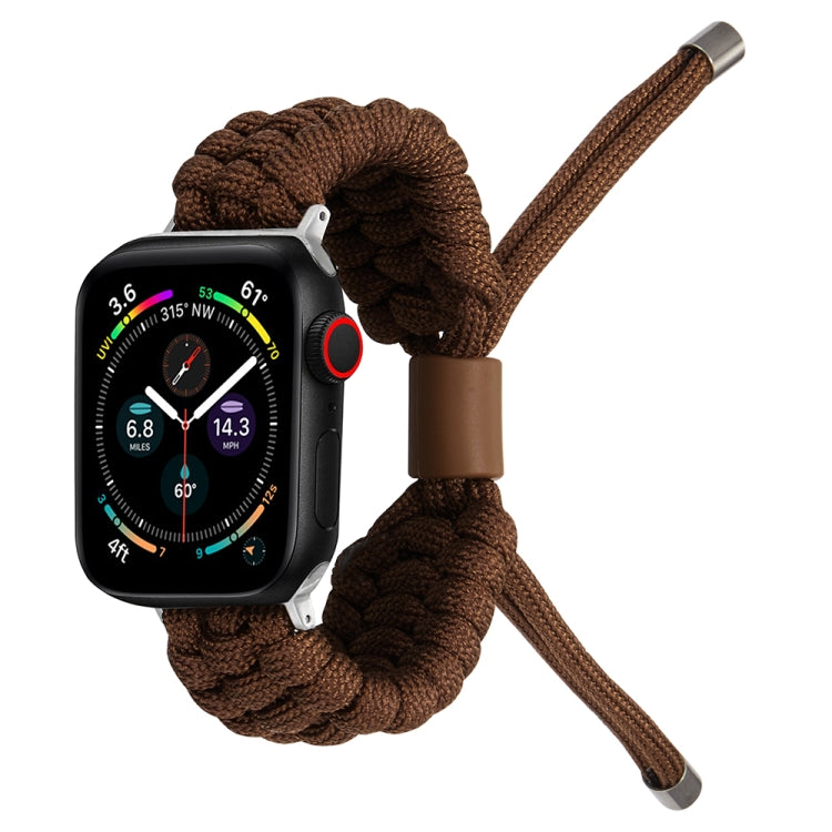 Stretch Plain Silicone Bean Watch Band For Apple Watch SE 2022 40mm(Coffee Brown) -  by PMC TechLife | Online Shopping South Africa | PMC TechLife