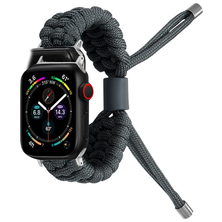 Stretch Plain Silicone Bean Watch Band For Apple Watch SE 2022 44mm(Dark Grey) -  by PMC TechLife | Online Shopping South Africa | PMC TechLife