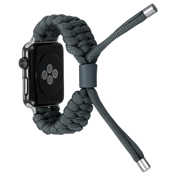 Stretch Plain Silicone Bean Watch Band For Apple Watch SE 2022 44mm(Dark Grey) -  by PMC TechLife | Online Shopping South Africa | PMC TechLife