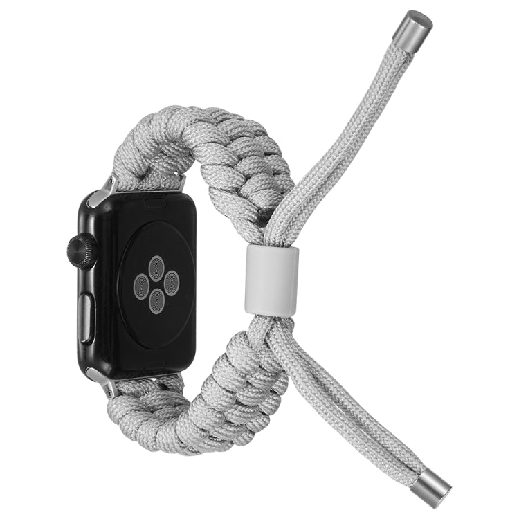 Stretch Plain Silicone Bean Watch Band For Apple Watch 5 44mm(Grey White) -  by PMC TechLife | Online Shopping South Africa | PMC TechLife