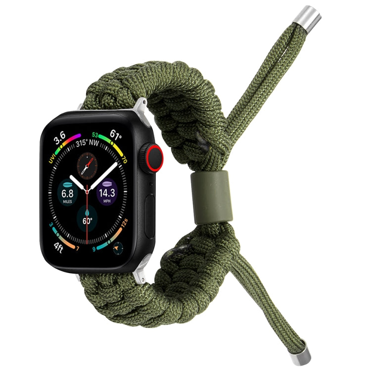 Stretch Plain Silicone Bean Watch Band For Apple Watch 4 40mm(Army Green) -  by PMC TechLife | Online Shopping South Africa | PMC TechLife