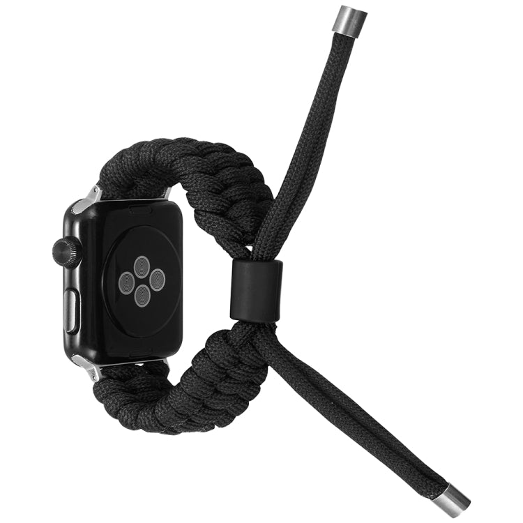 Stretch Plain Silicone Bean Watch Band For Apple Watch 4 44mm(Black) -  by PMC TechLife | Online Shopping South Africa | PMC TechLife