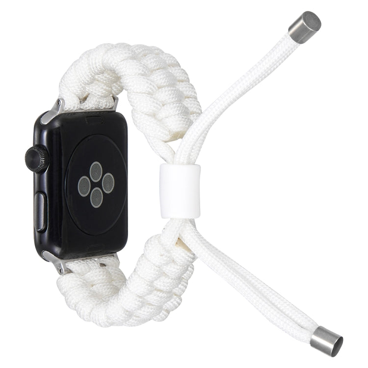 Stretch Plain Silicone Bean Watch Band For Apple Watch 3 38mm(White) -  by PMC TechLife | Online Shopping South Africa | PMC TechLife
