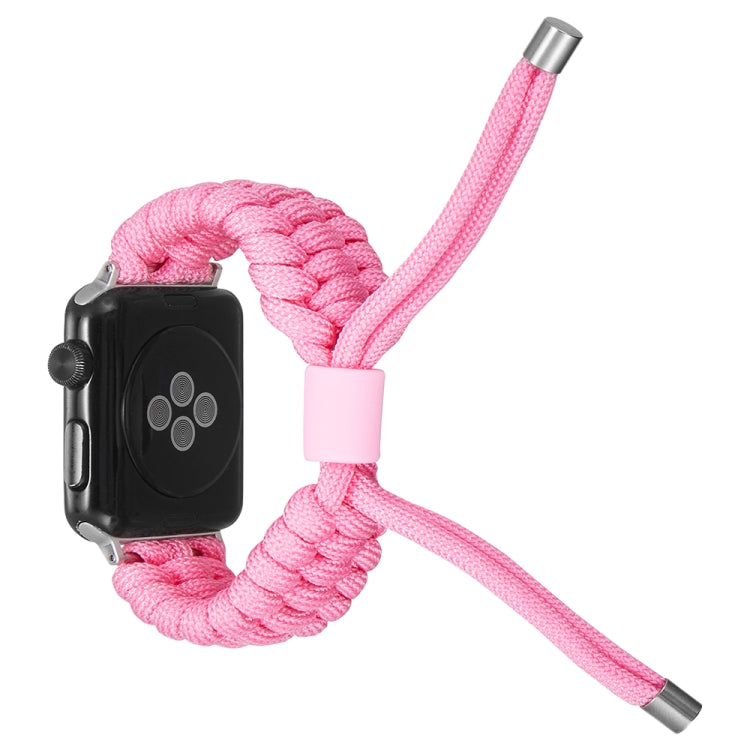 Stretch Plain Silicone Bean Watch Band For Apple Watch 3 38mm(Light Pink) -  by PMC TechLife | Online Shopping South Africa | PMC TechLife