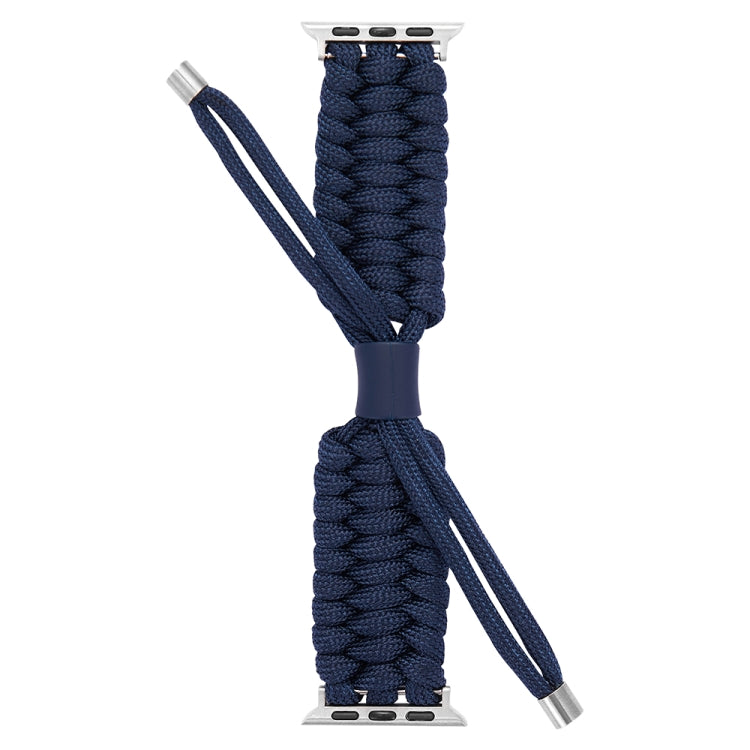 Stretch Plain Silicone Bean Watch Band For Apple Watch 3 42mm(Navy Blue) -  by PMC TechLife | Online Shopping South Africa | PMC TechLife