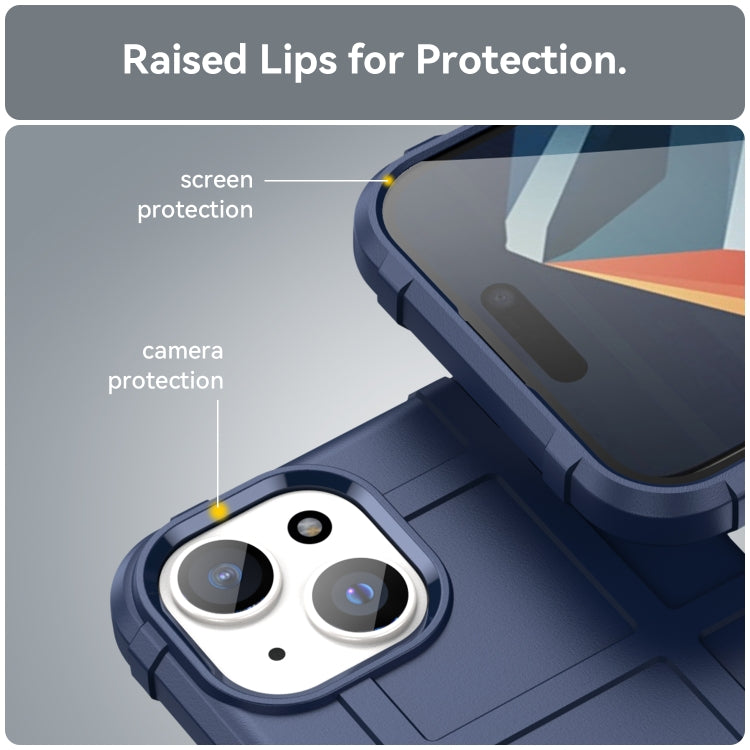 For iPhone 15 Full Coverage Shockproof TPU Phone Case(Blue) - free shipping - PMC TechLife - Order now!