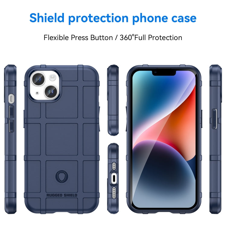 For iPhone 15 Plus Full Coverage Shockproof TPU Phone Case(Blue) - iPhone 15 Plus Cases by PMC Jewellery | Online Shopping South Africa | PMC Jewellery