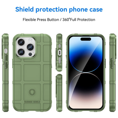 For iPhone 15 Pro Max Full Coverage Shockproof TPU Phone Case(Green) - iPhone 15 Pro Max Cases by PMC Jewellery | Online Shopping South Africa | PMC Jewellery