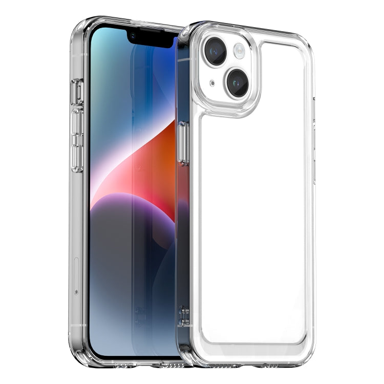 For iPhone 15 Plus Colorful Series Acrylic + TPU Phone Case(Transparent) - iPhone 15 Plus Cases by PMC TechLife | Online Shopping South Africa | PMC TechLife
