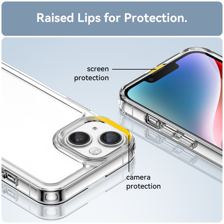 For iPhone 15 Plus Colorful Series Acrylic + TPU Phone Case(Transparent) - iPhone 15 Plus Cases by PMC TechLife | Online Shopping South Africa | PMC TechLife