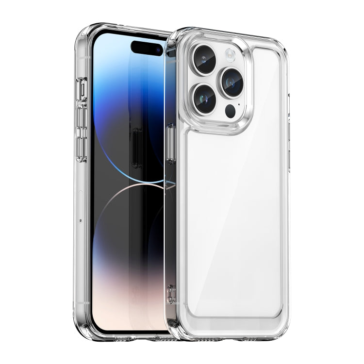 For iPhone 15 Pro Colorful Series Acrylic + TPU Phone Case(Transparent) - iPhone 15 Pro Cases by PMC TechLife | Online Shopping South Africa | PMC TechLife | Buy Now Pay Later Mobicred