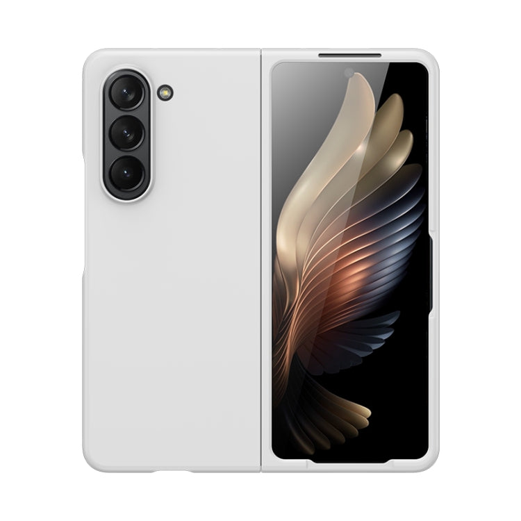 For Samsung Galaxy Z Fold5 Fuel Injection PC Skin Feel Phone Case(White) - free shipping - PMC TechLife - Order now!