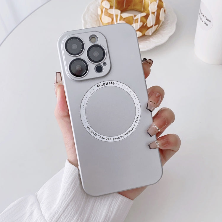 For iPhone 13 Pro Magsafe Magnetic PC Shockproof Phone Case With Camera Lens(Silver) - free shipping - PMC TechLife - Order now!