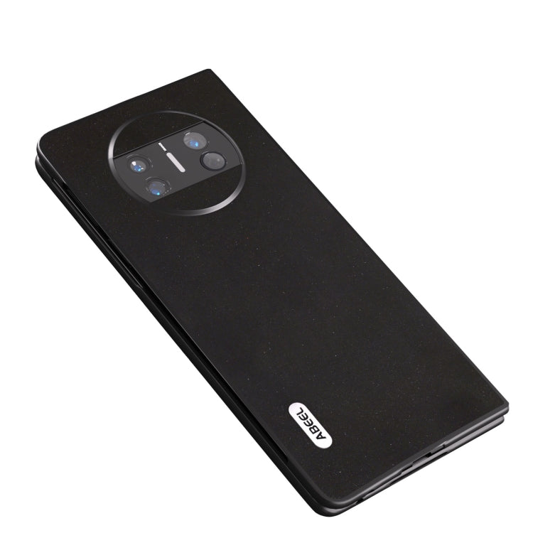 For Huawei Mate X3 ABEEL Genuine Leather Silky Soft Black Edge Phone Case(Black) - free shipping - PMC TechLife - Order now!