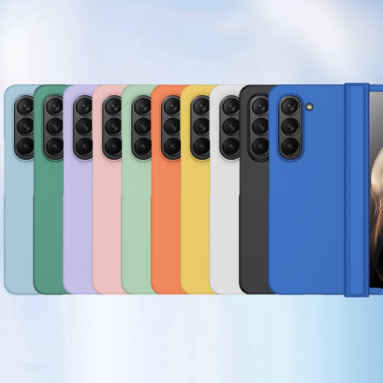 For Samsung Galaxy Z Fold5 Skin Feel PC Phone Case with Hinge(Yellow) - free shipping - PMC TechLife - Order now!