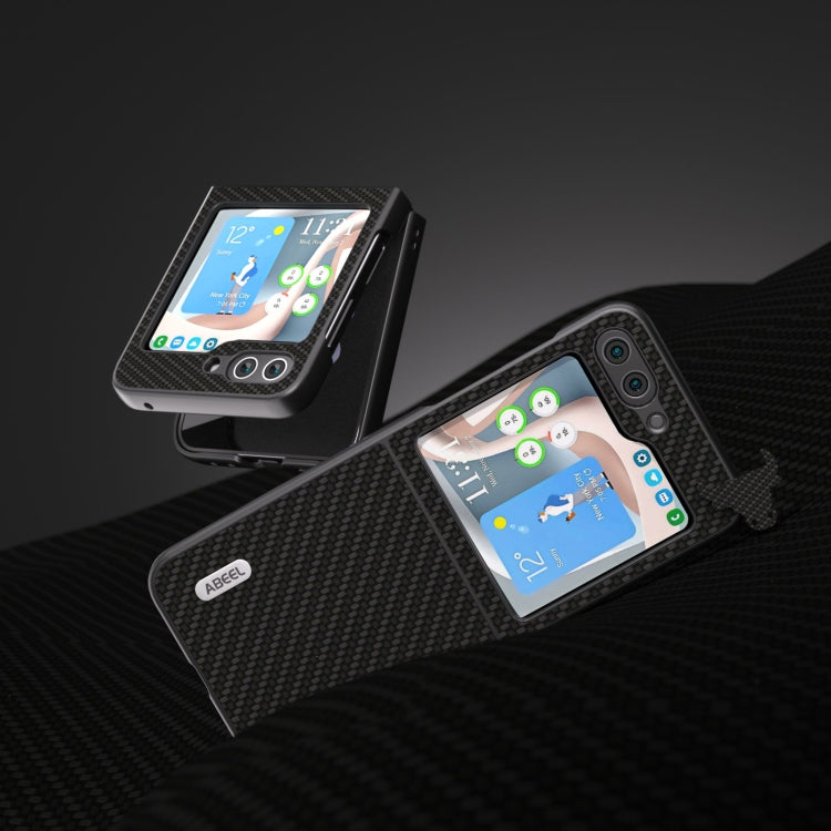 For Samsung Galaxy Z Flip5 ABEEL Carbon Fiber Texture Protective Phone Case(Black) - free shipping - PMC TechLife - Order now!