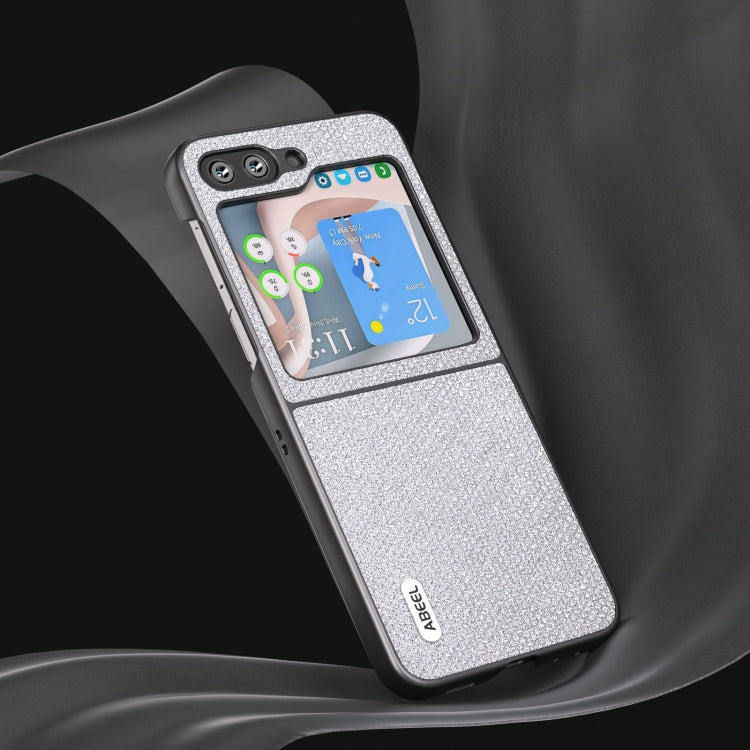 For Samsung Galaxy Z Flip5 ABEEL Diamond Series Black Edge Phone Case(Silver) - free shipping - PMC TechLife - Order now!