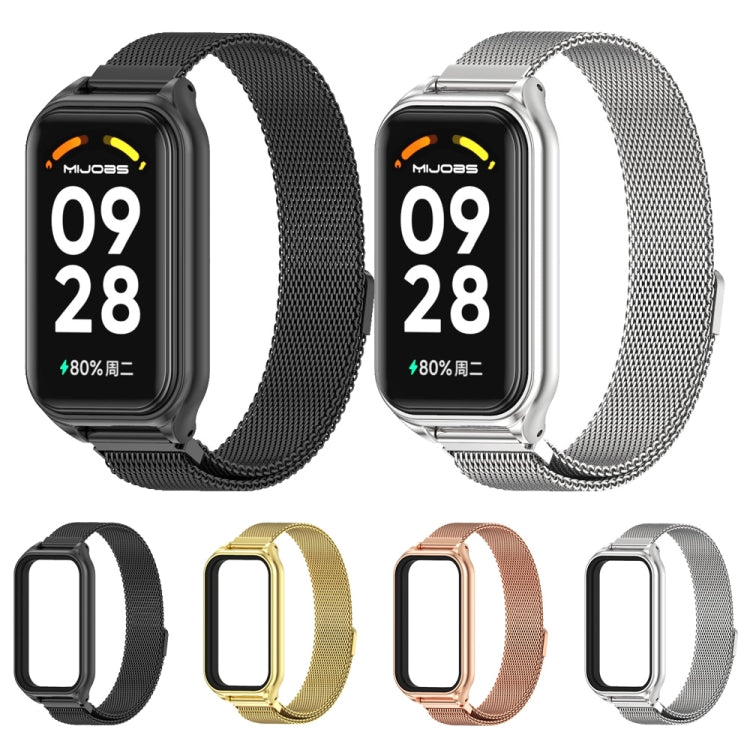 For Redmi Band 2 Mijobs Metal Shell + Milan Magnetic Metal Watch Band(Gold) -  by MIJOBS | Online Shopping South Africa | PMC Jewellery