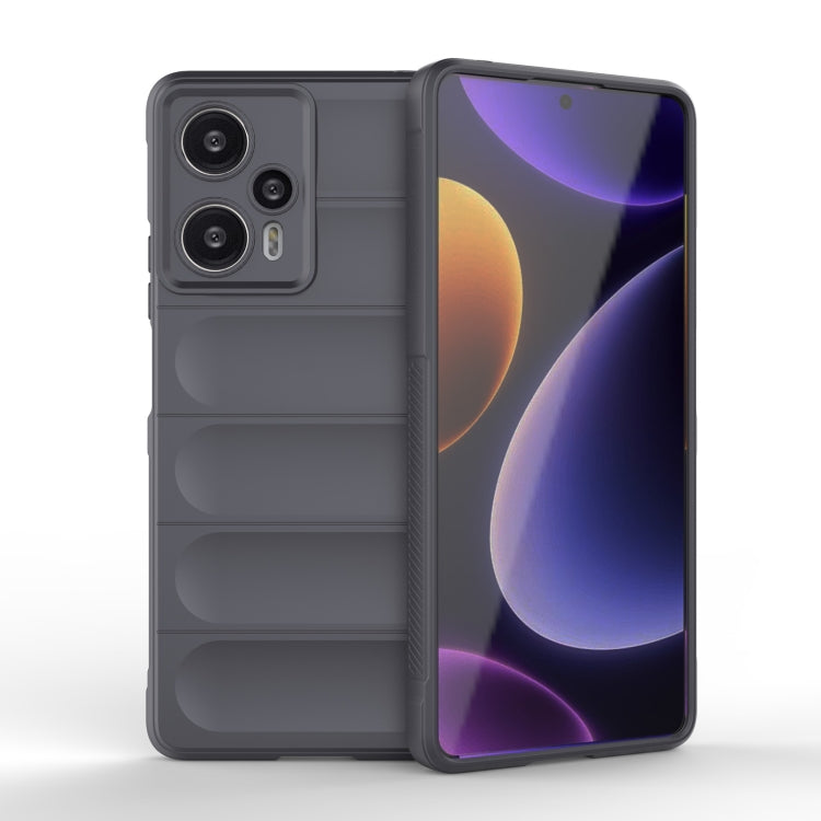 For Xiaomi Redmi Note 12 Turbo Magic Shield TPU + Flannel Phone Case(Dark Grey) - free shipping - PMC TechLife - Order now!